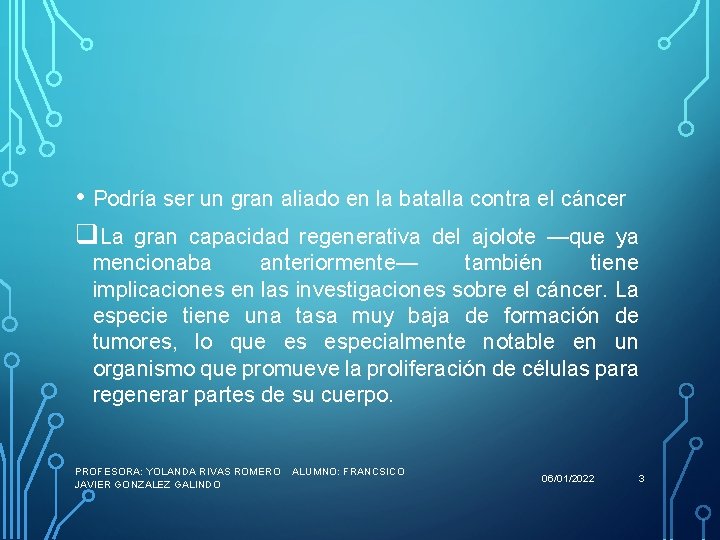  • Podría ser un gran aliado en la batalla contra el cáncer q.