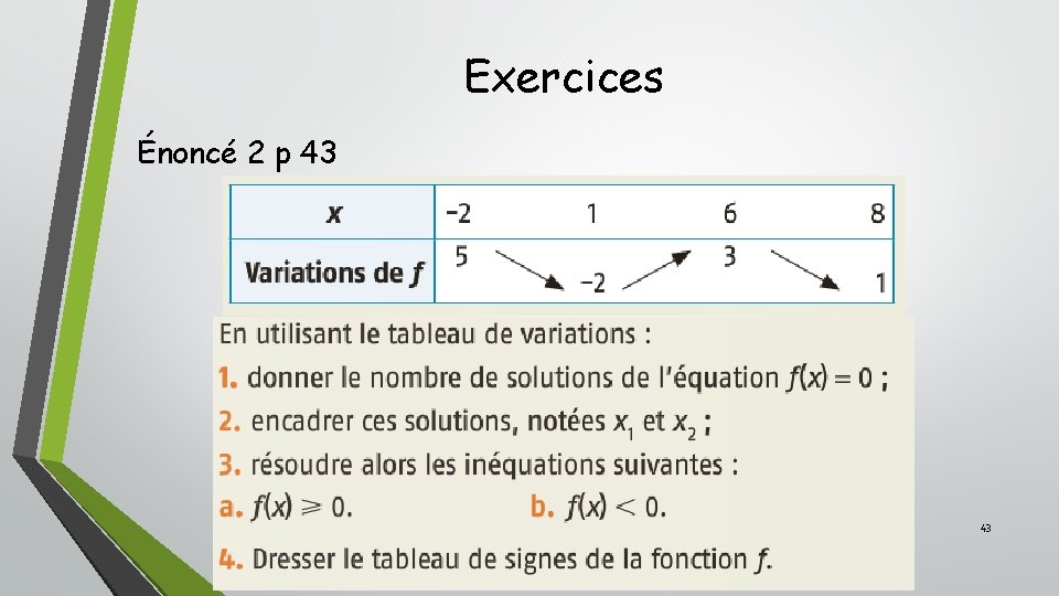 Exercices Énoncé 2 p 43 43 Exercices Énoncé 2 p 43 43