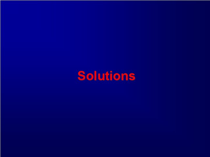Solutions 