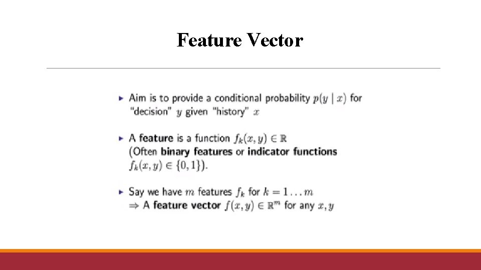 Feature Vector 