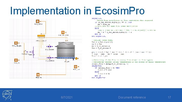 Implementation in Ecosim. Pro 6/7/2021 Document reference 17 Implementation in Ecosim. Pro 6/7/2021 Document reference 17
