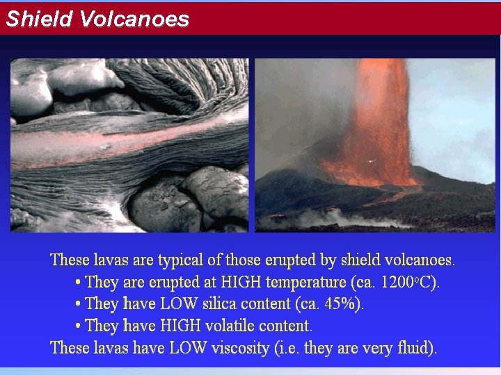 Shield Volcanoes Shield Volcanoes