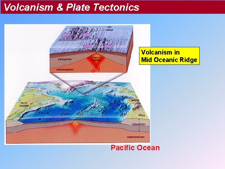 Volcanism & Plate Tectonics Volcanism in Mid Oceanic Ridge Pacific Ocean 