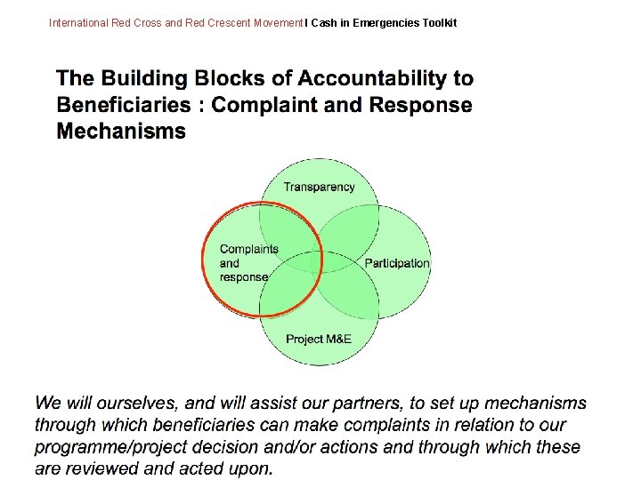 International Red Cross and Red Crescent Movement I Cash in Emergencies Toolkit 