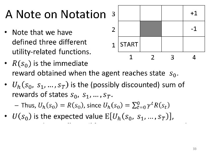 A Note on Notation 3 +1 2 -1 1 START 1 2 3 4