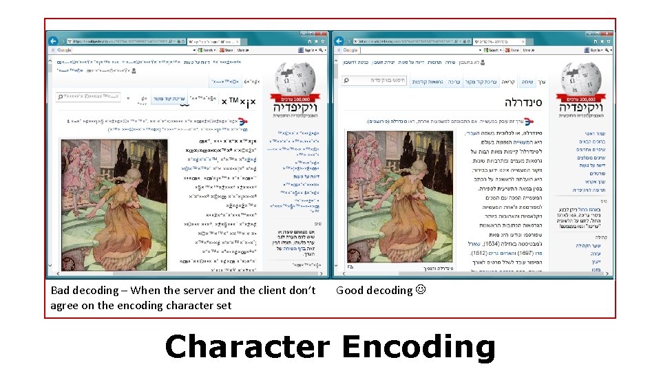 Bad decoding – When the server and the client don’t agree on the encoding