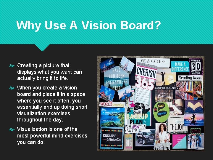 Numeric Vision Board Digital Vision Board What Is A Vision Board