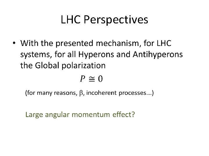 LHC Perspectives • 