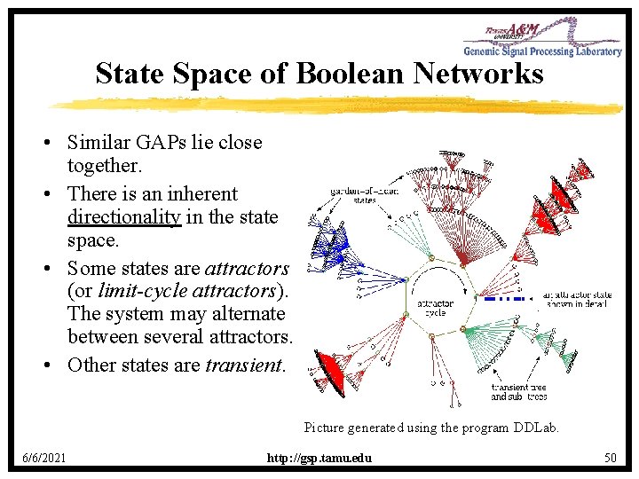 State Space of Boolean Networks • Similar GAPs lie close together. • There is