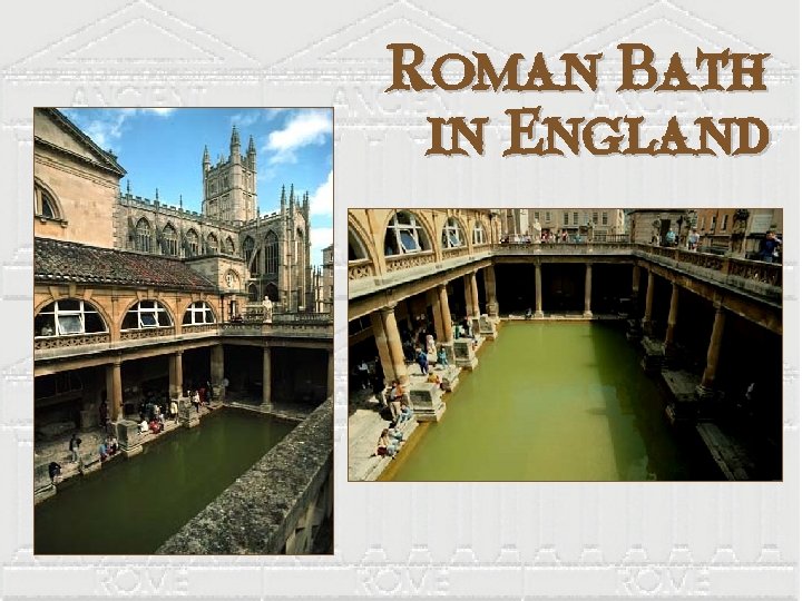 Roman Bath in England 