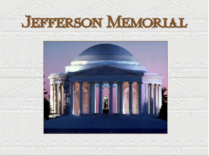 Jefferson Memorial 