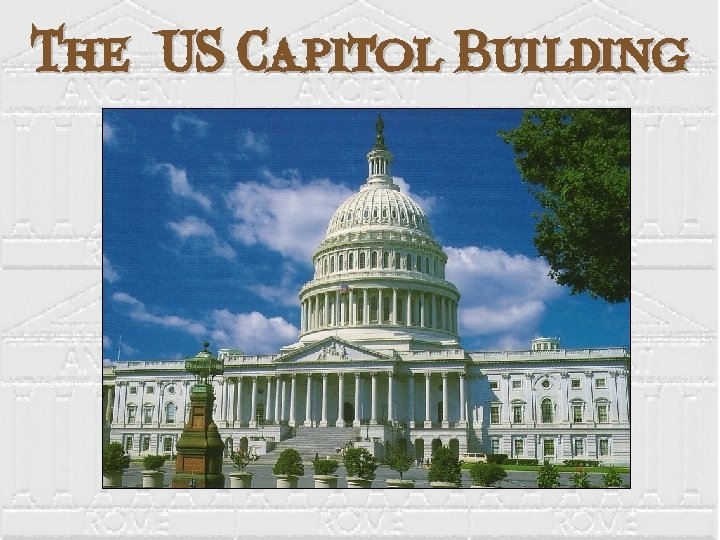 The US Capitol Building 