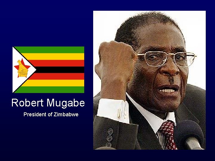 Robert Mugabe President of Zimbabwe 