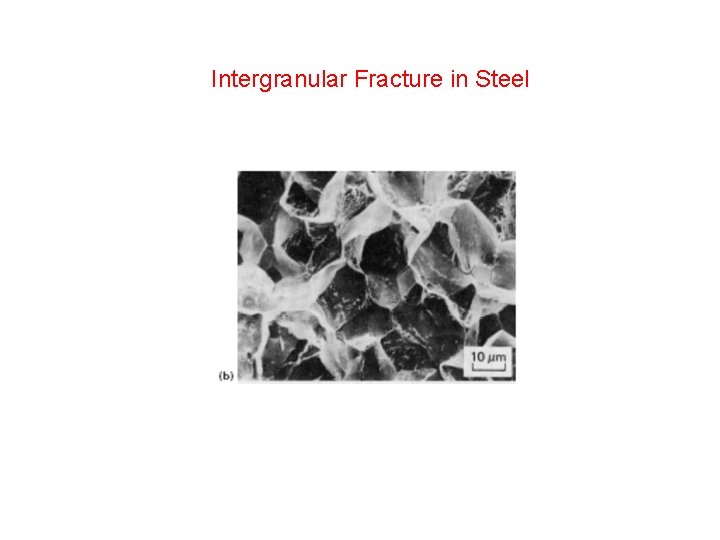 Intergranular Fracture in Steel Intergranular Fracture in Steel