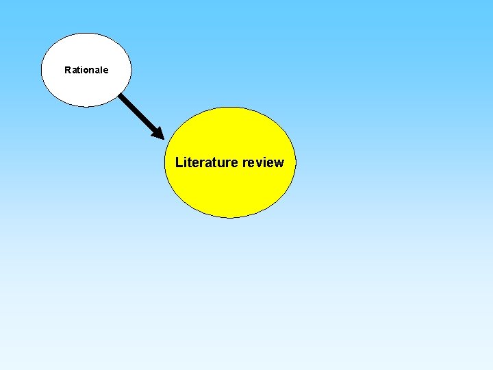 Rationale Literature review 