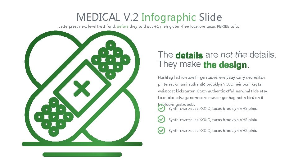 MEDICAL V. 2 Infographic Slide Letterpress next level trust fund, before they sold out