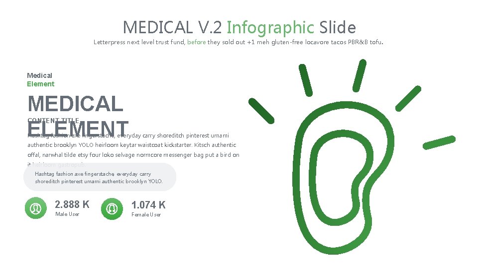 MEDICAL V. 2 Infographic Slide Letterpress next level trust fund, before they sold out