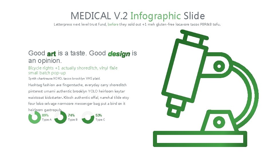 MEDICAL V. 2 Infographic Slide Letterpress next level trust fund, before they sold out