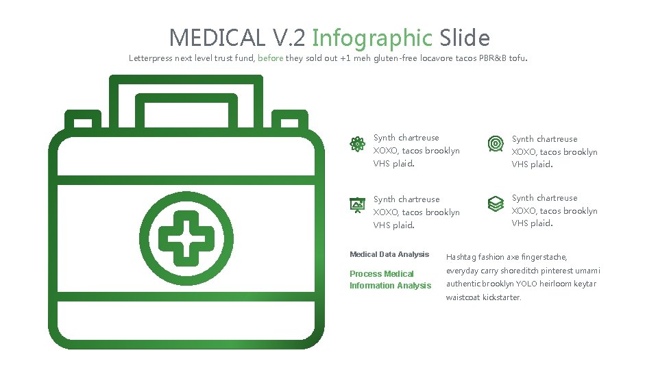 MEDICAL V. 2 Infographic Slide Letterpress next level trust fund, before they sold out