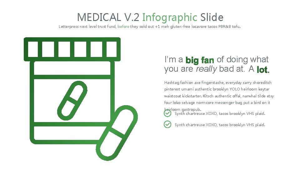 MEDICAL V. 2 Infographic Slide Letterpress next level trust fund, before they sold out