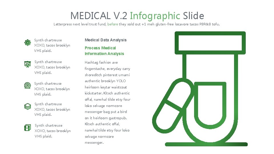 MEDICAL V. 2 Infographic Slide Letterpress next level trust fund, before they sold out