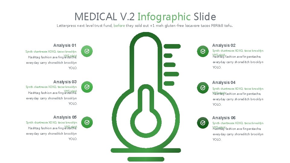 MEDICAL V. 2 Infographic Slide Letterpress next level trust fund, before they sold out