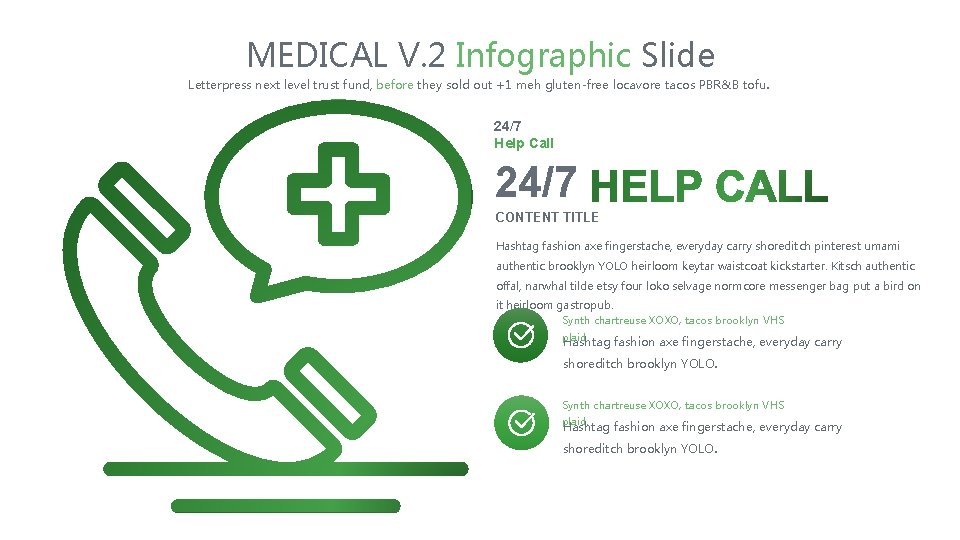 MEDICAL V. 2 Infographic Slide Letterpress next level trust fund, before they sold out