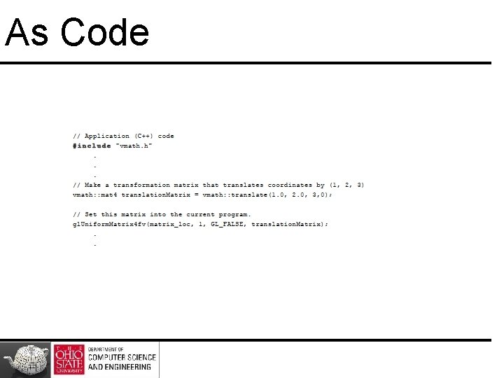 As Code 