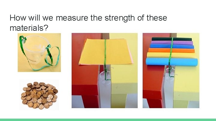 How will we measure the strength of these materials? 