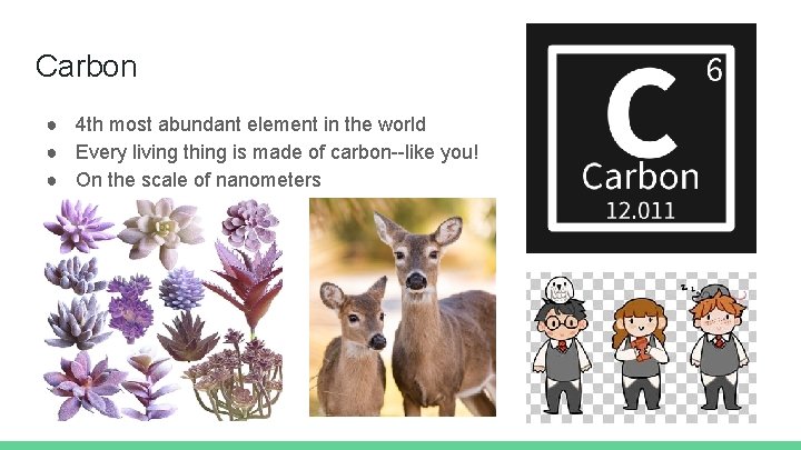 Carbon ● 4 th most abundant element in the world ● Every living thing