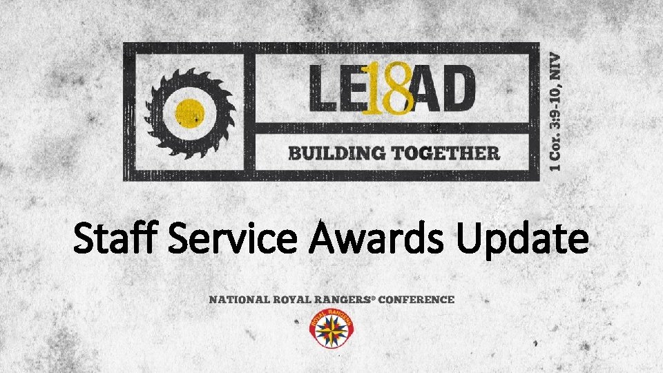Staff Service Awards Update 
