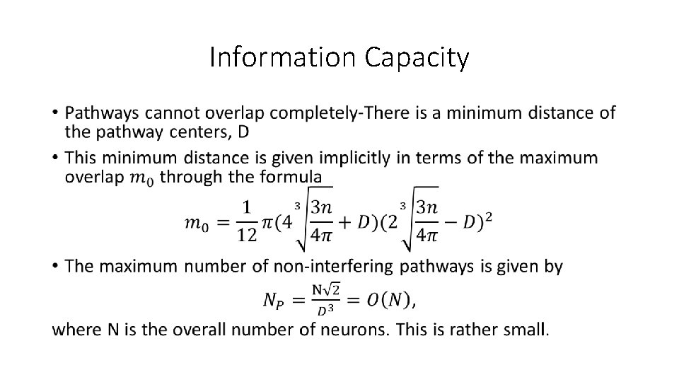 Information Capacity • 