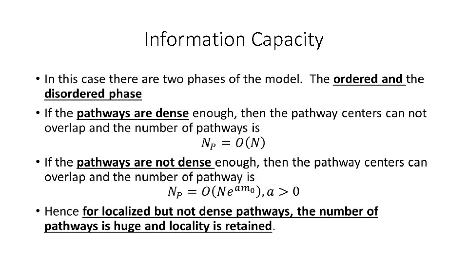 Information Capacity • 