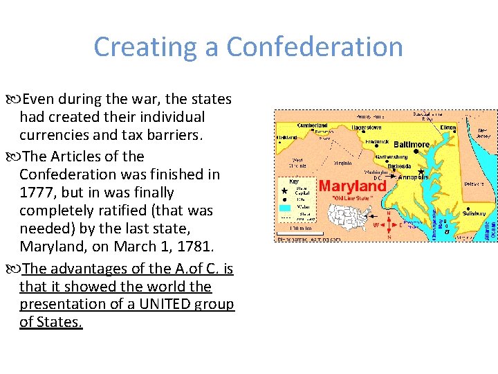Chapter 8 The Confederation and the Constitution 1776