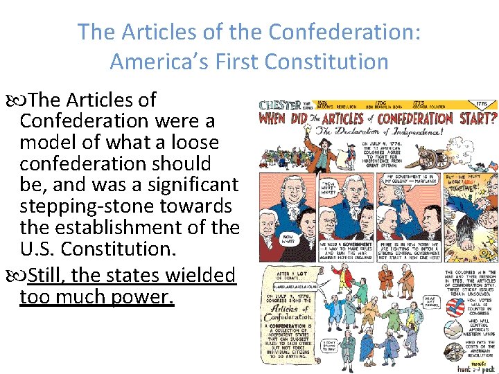 Chapter 8 The Confederation and the Constitution 1776
