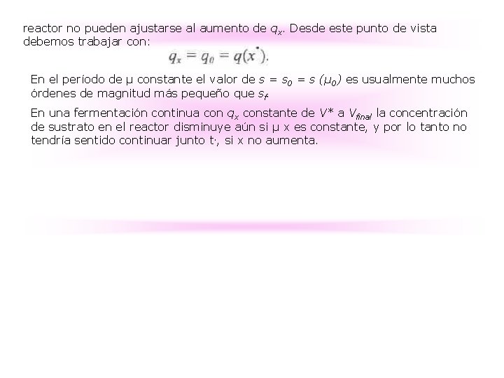reactor no pueden ajustarse al aumento de qx. Desde este punto de vista debemos reactor no pueden ajustarse al aumento de qx. Desde este punto de vista debemos