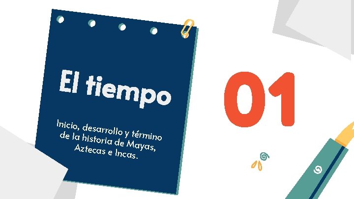 El tiempo Inicio, de sarrollo y término de la his toria de Mayas, Aztecas