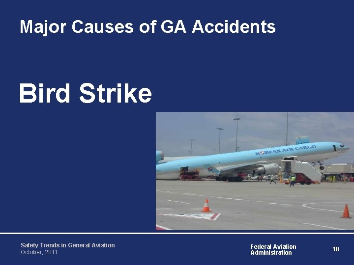 Major Causes of GA Accidents Bird Strike Safety Trends in General Aviation October, 2011