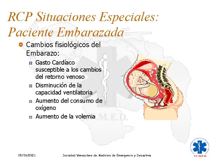 RCP Situaciones Especiales: Paciente Embarazada Cambios fisiológicos del Embarazo: Gasto Cardíaco susceptible a los RCP Situaciones Especiales: Paciente Embarazada Cambios fisiológicos del Embarazo: Gasto Cardíaco susceptible a los