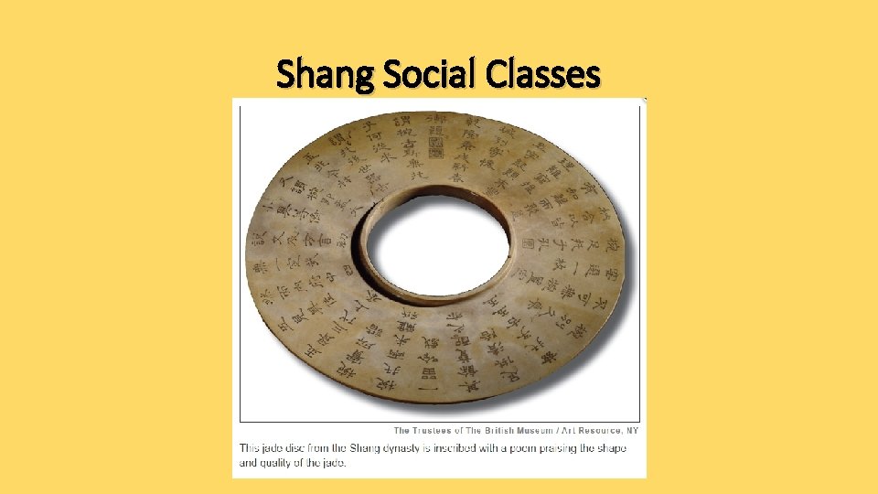 Shang Social Classes 
