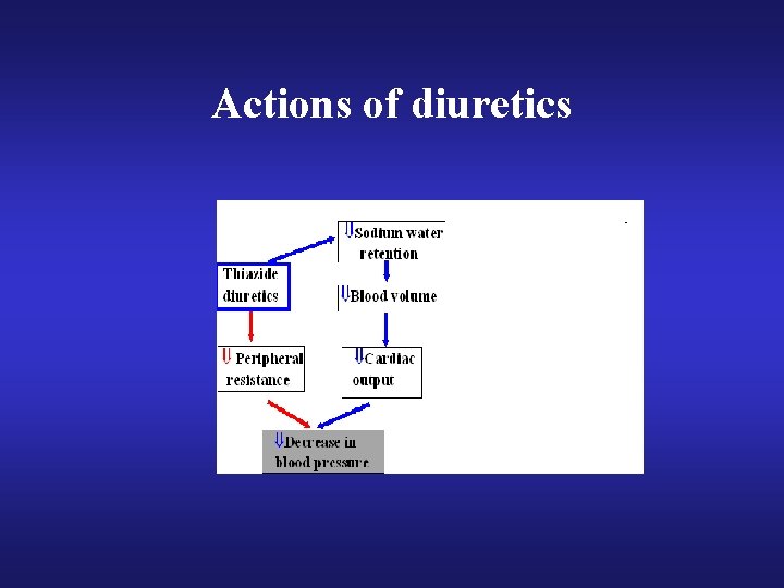 Actions of diuretics 