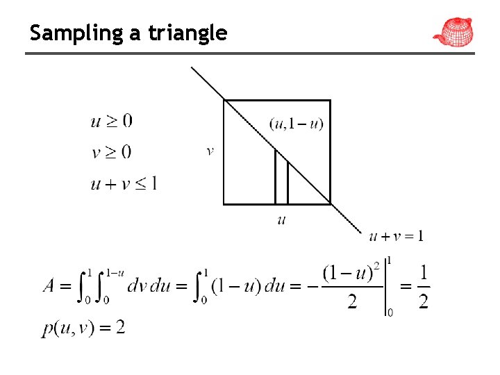 Sampling a triangle 
