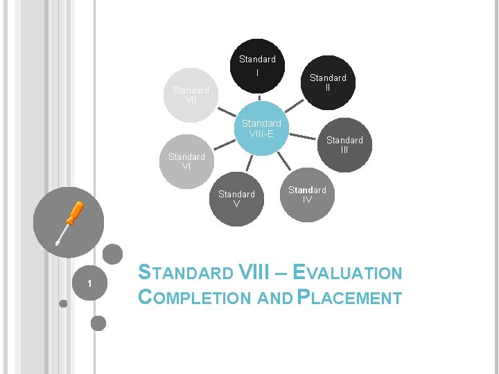 Standard I Standard VIII-E Standard III Standard V 1 Standard IV STANDARD VIII –