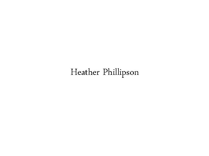 Heather Phillipson 