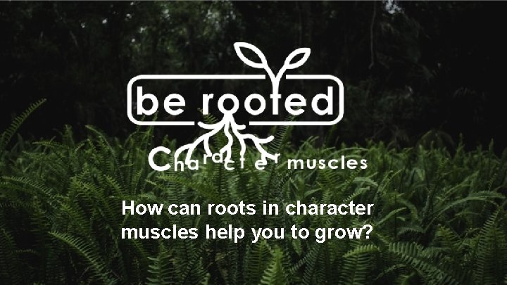 How can roots in character muscles help you