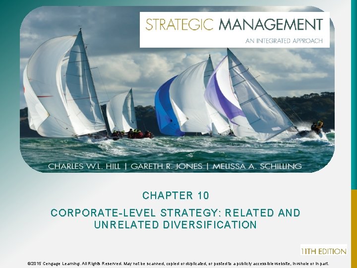 CHAPTER 10 CORPORATE-LEVEL STRATEGY: RELATED AND UNRELATED DIVERSIFICATION © 2015 Cengage Learning. All Rights