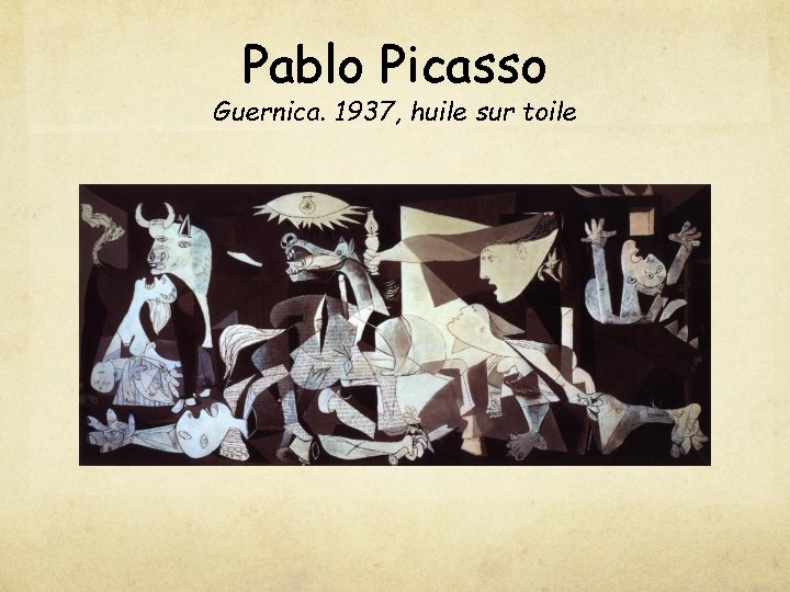 Pablo Picasso Guernica. 1937, huile sur toile 