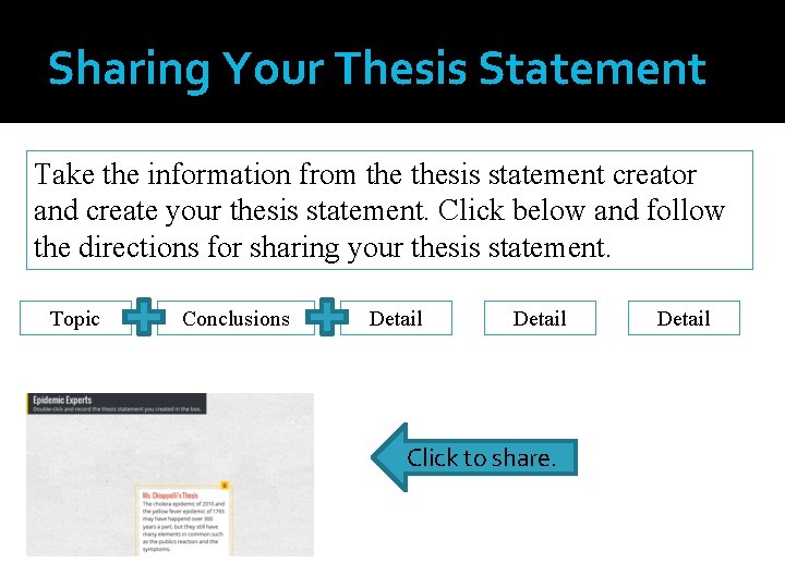 Follow the steps on each slide and keep