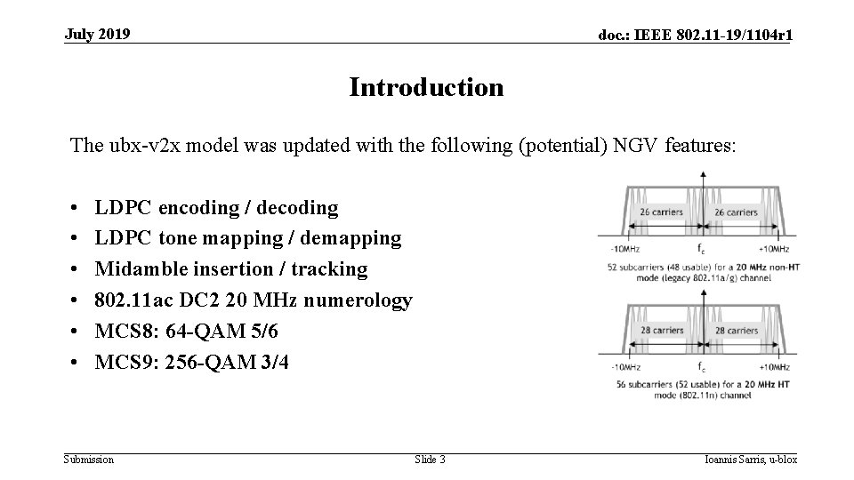 July 2019 doc. : IEEE 802. 11 -19/1104 r 1 Introduction The ubx-v 2