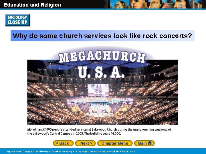 Education and Religion Why do some church services look like rock concerts? Original Content